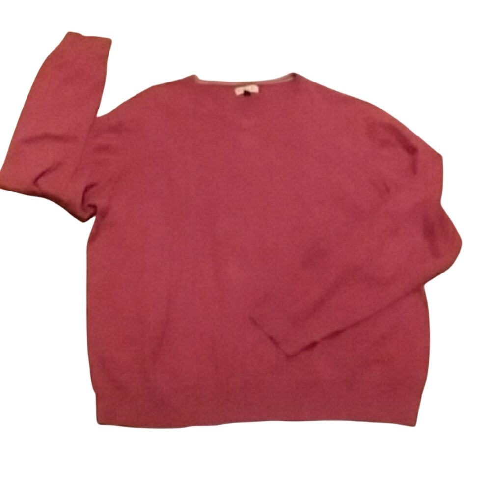 Sonoma Life & Style Men's XXL maroon vneck sweater 100% cotton